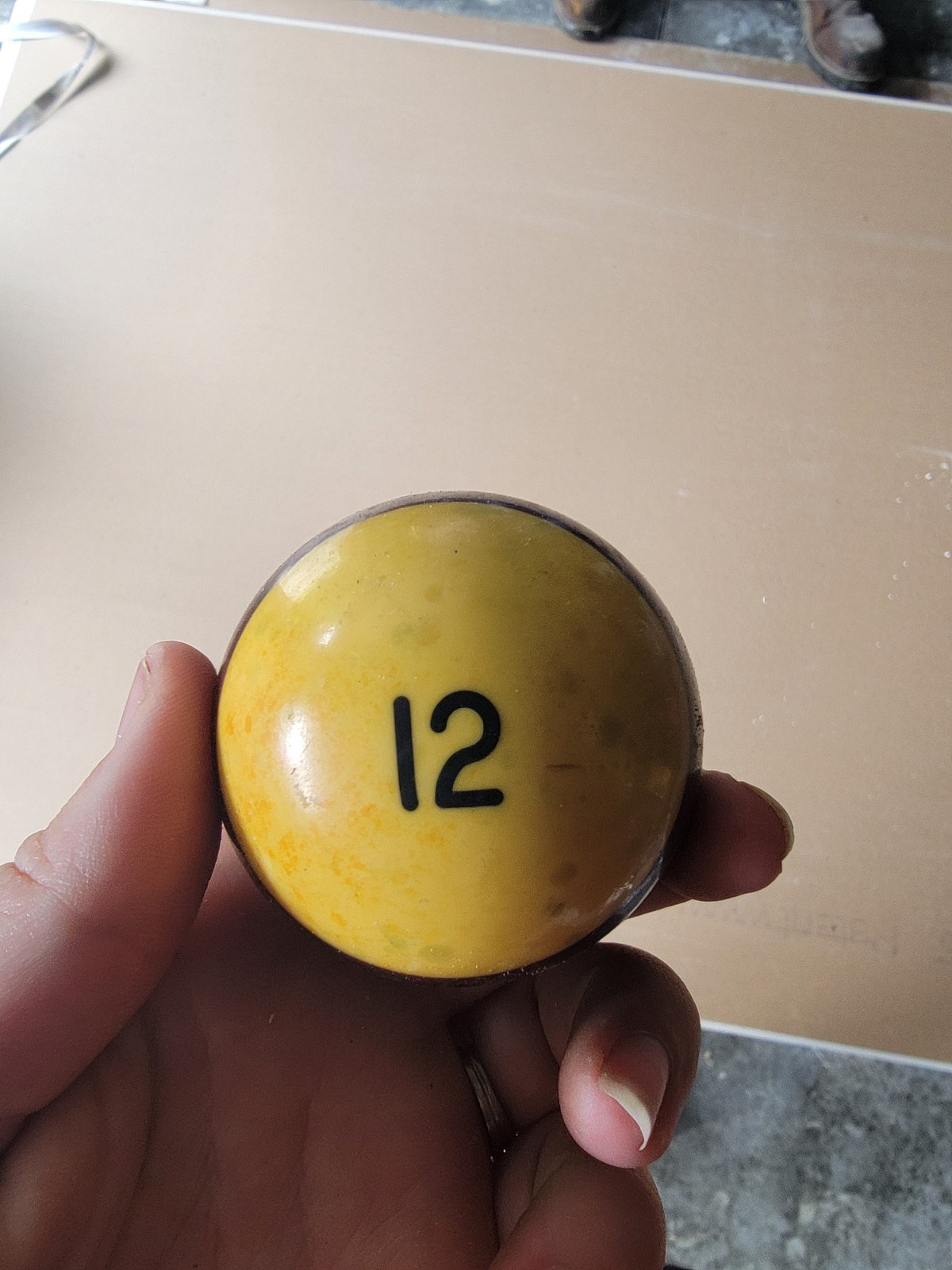 Vintage Pool Ball Billiard 2 1/4” Replacement # 12 Purple Single Individual