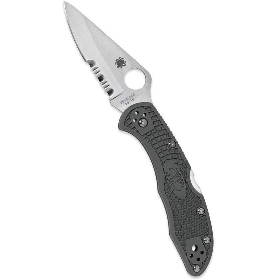 Spyderco Delica 4 Lightweight Folding Knife with 2.90" Blade, Foliage Green