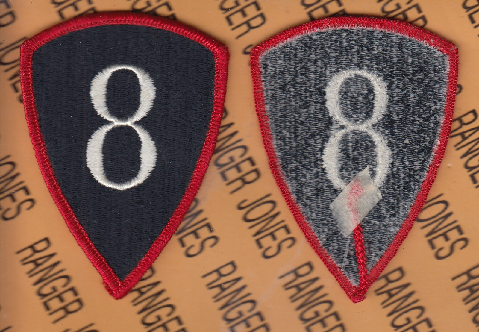 US Army 8th Personnel Command PERSCOM dress uniform SSI patch Black