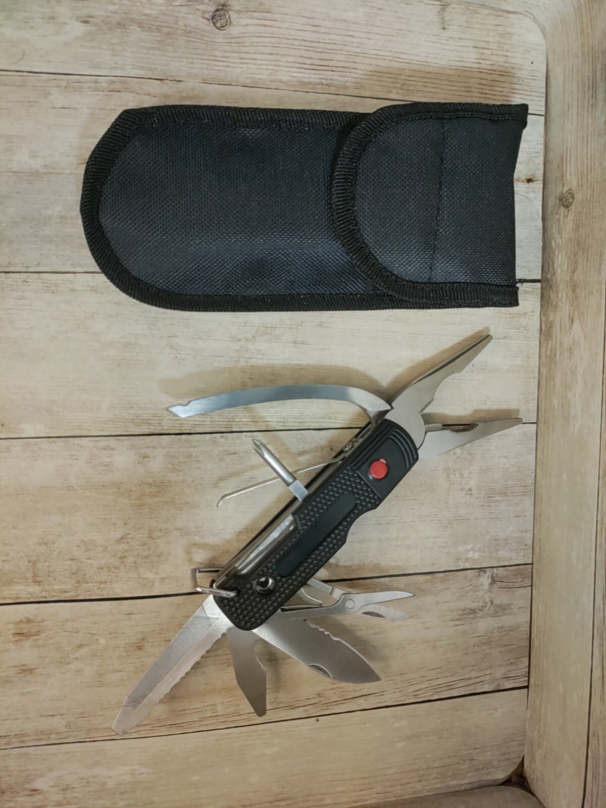 10-in-1 Multi-tool Pocket Knife Plier Set Safety Locking & Sheath w/case