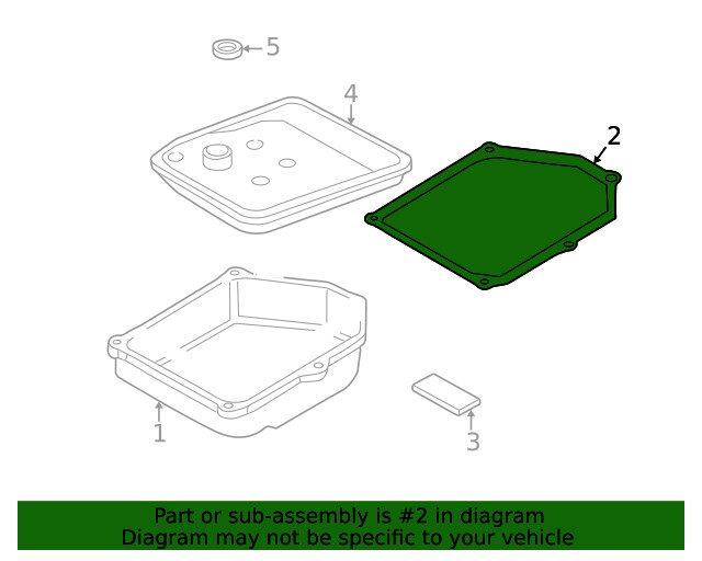 Genuine Volkswagen Pan Gasket 098-321-370