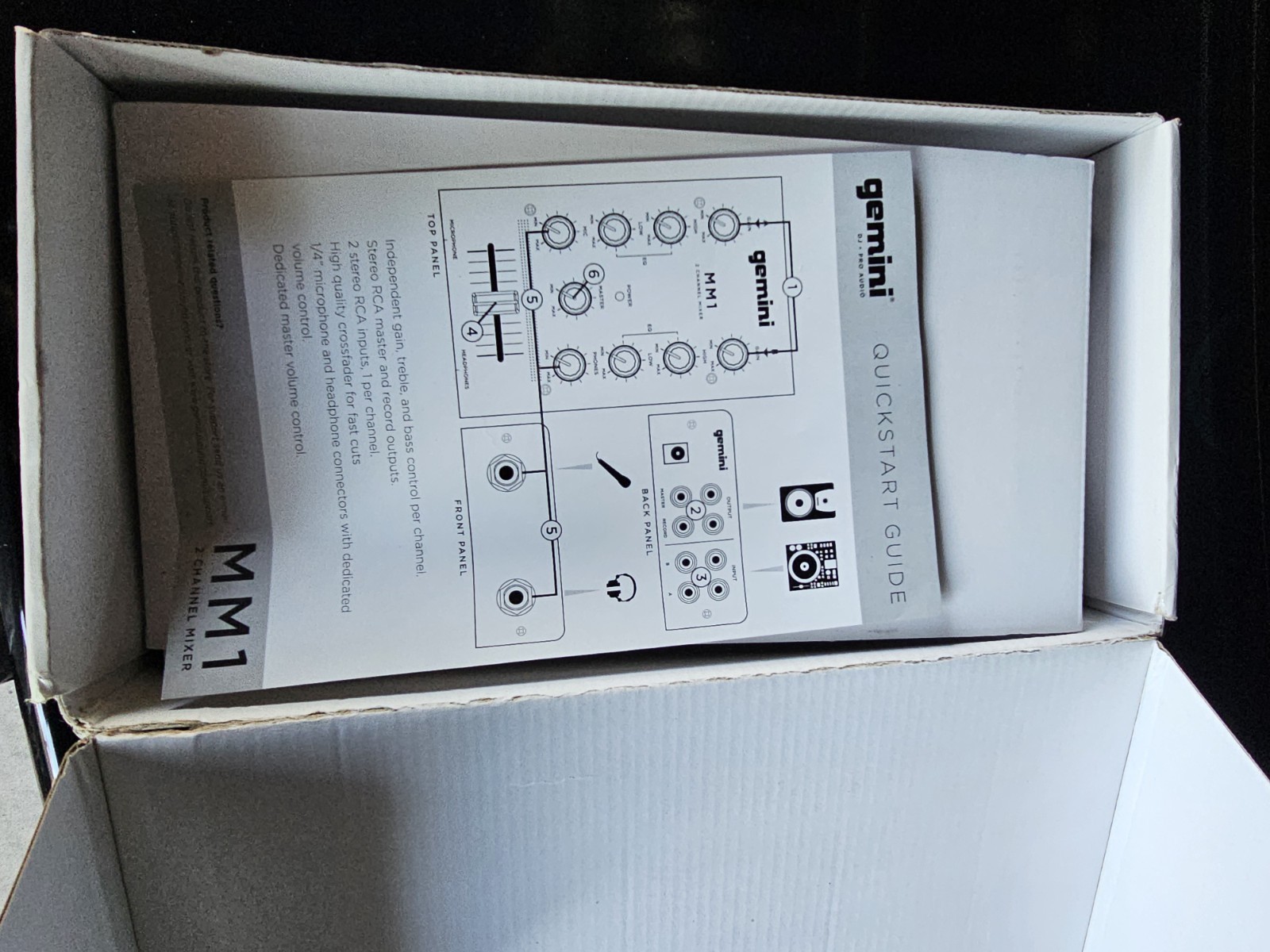Gemini MM1 2 Channel Audio Mixer