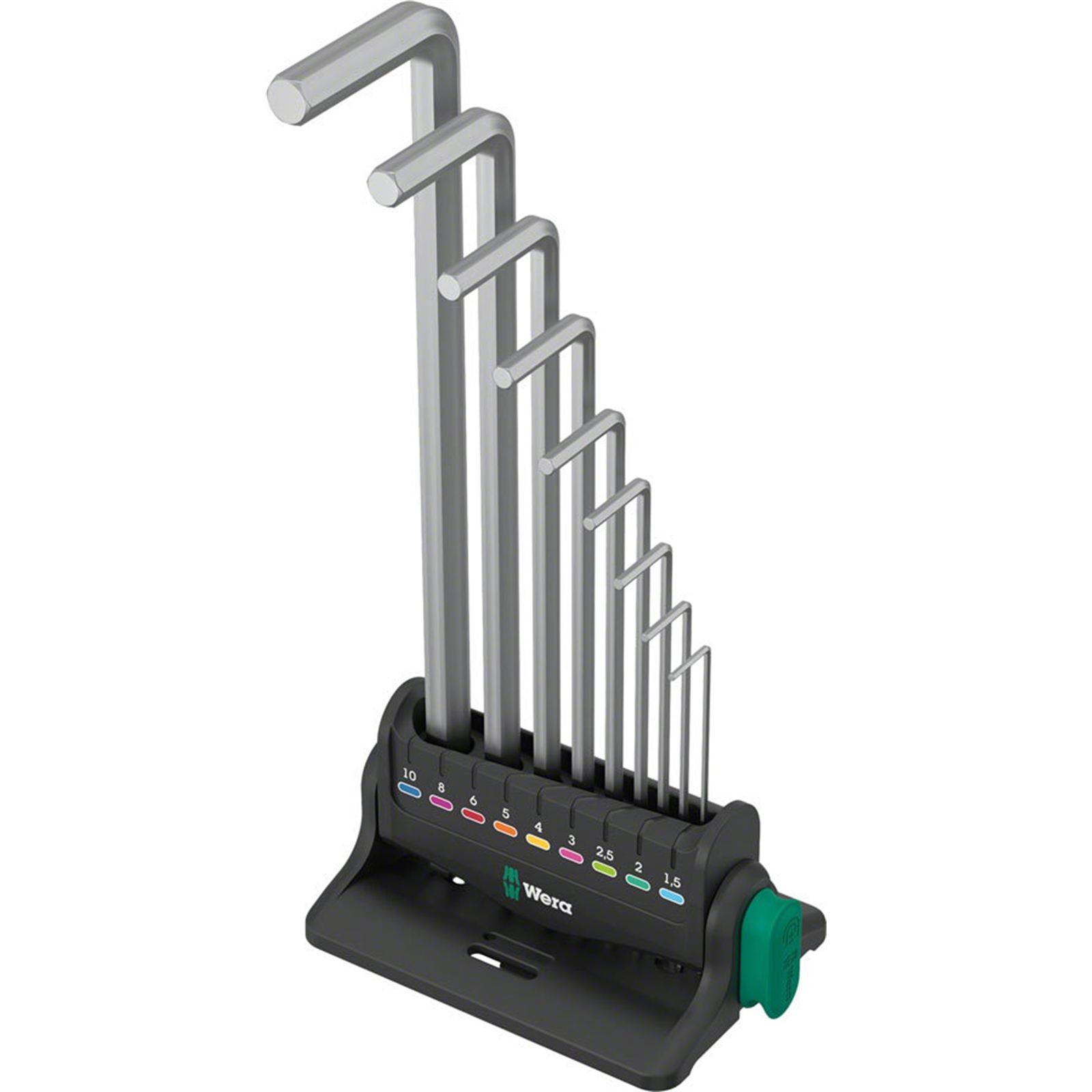 Wera 950/9 Hex-Plus Chrome 8 L-Key Wrench Set - Metric 5022102001