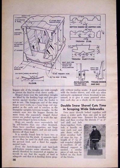 Automatic Hog Feeder HowTo build PLANS 30-40 Hogs Swine