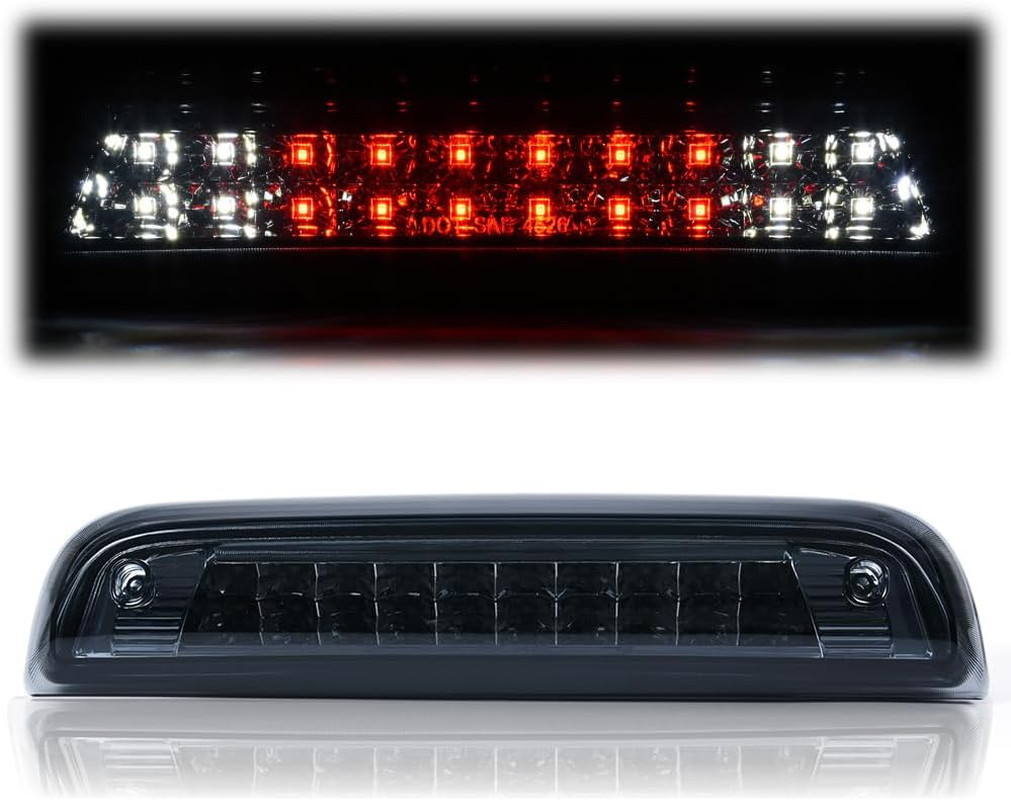 3rd Brake Light 2014-2018 Chevy Silverado Smoky Clear LED Bar Tail Cargo Lamp