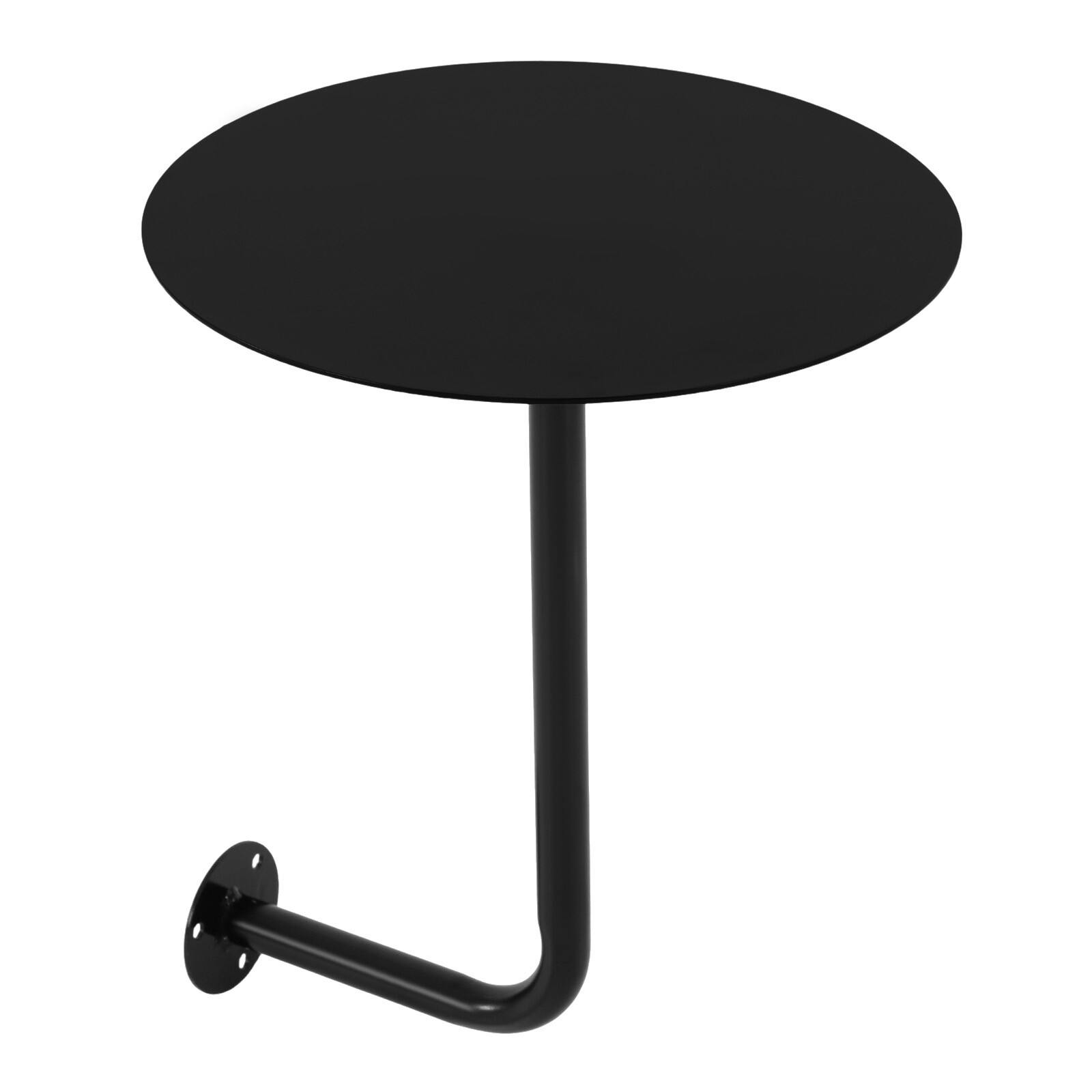 Modern Iron Round Wall Table for Cafes & Home Kitchen 35x45cm