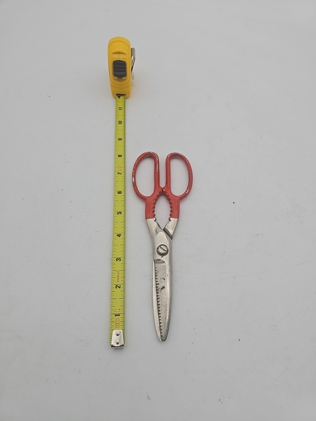 Vintage Wiss 1KS Kitchen Shears 8" Red Handle USA Rare