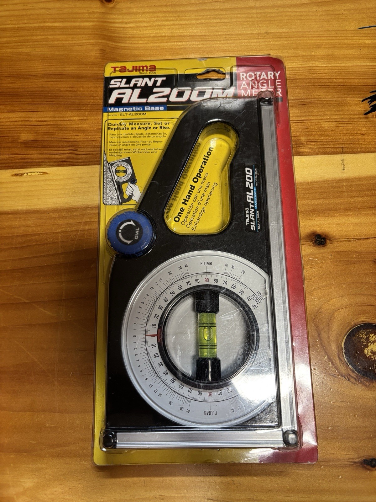 TAJIMA SLANT RULE WITH MAGNET "SLANT 100" SLT-AL200M MADE IN JAPAN