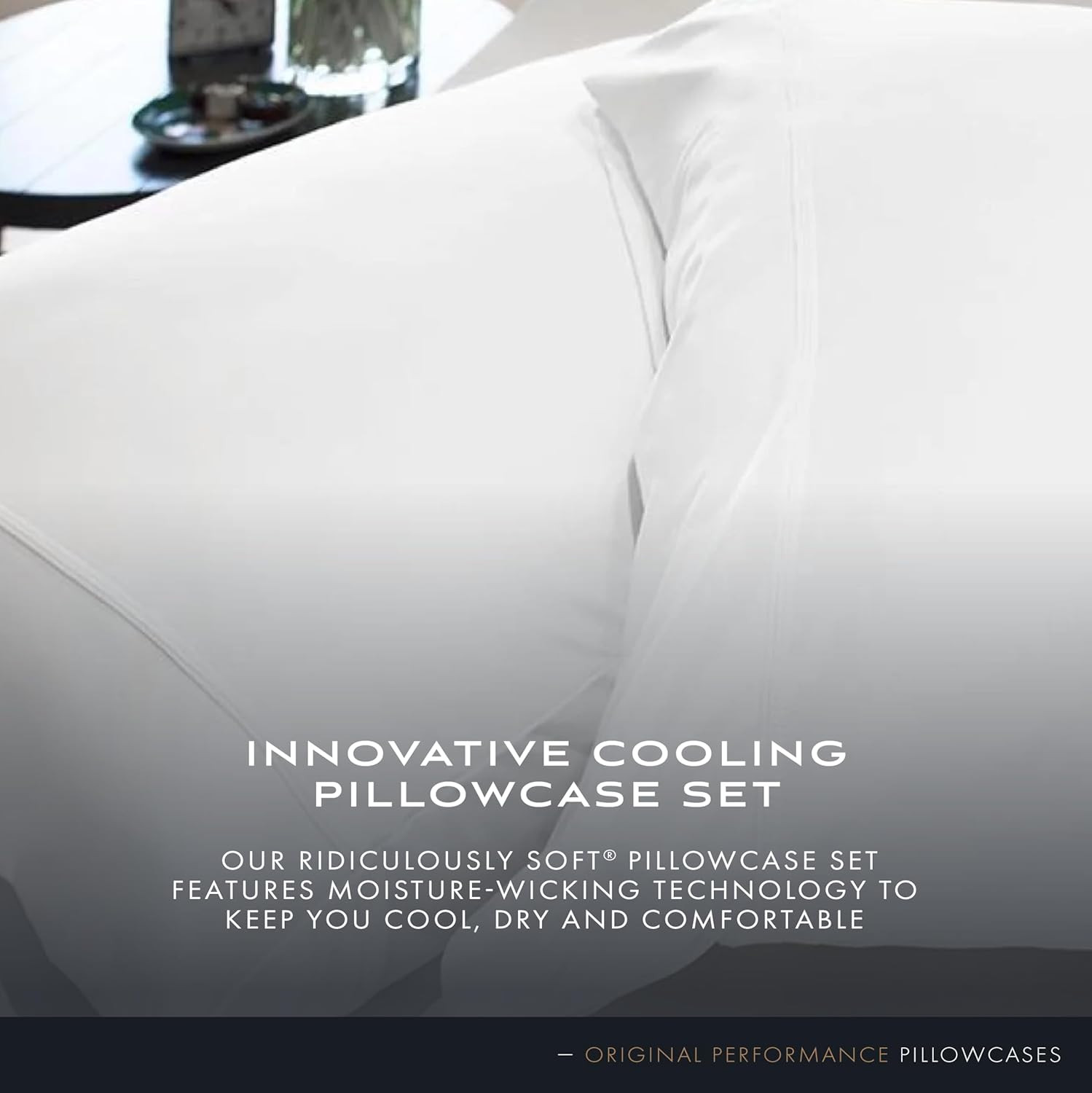 Ultra-Soft Cooling Pillow Case Set - 2 Standard Covers in Pearl Blue