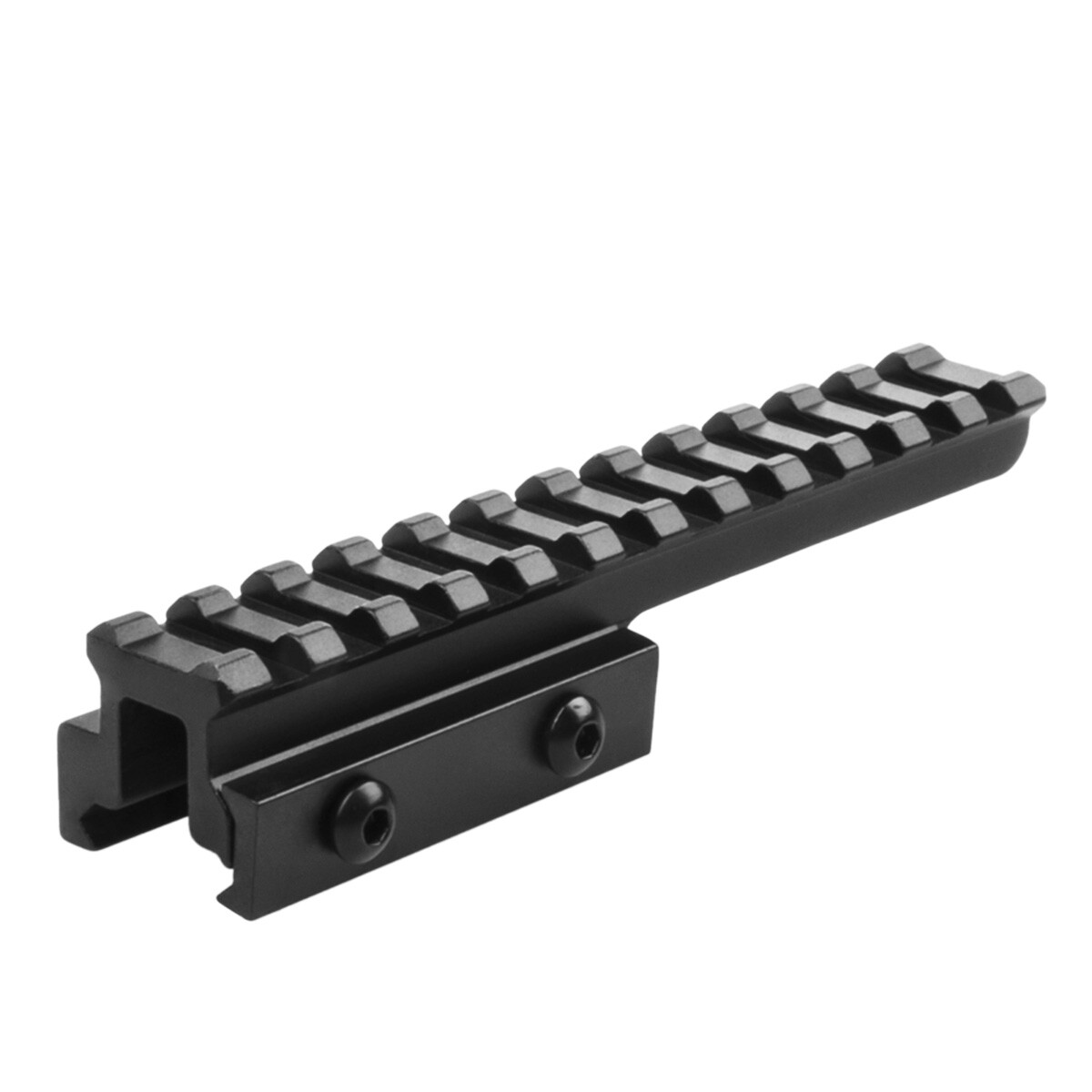 Tactical Picatinny Cantilever.75" Riser, 5" Long with 12 Slots, BM1207EX