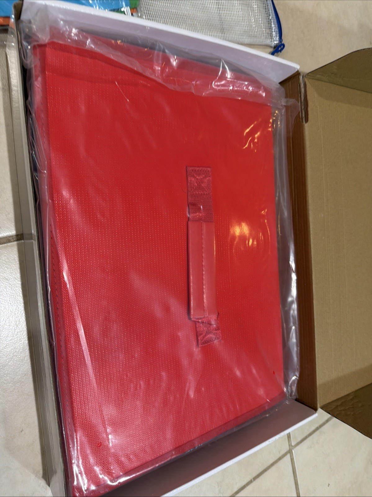 The Original ICE BOX Personal Estate Organization System Red Fire Proof Box NEW