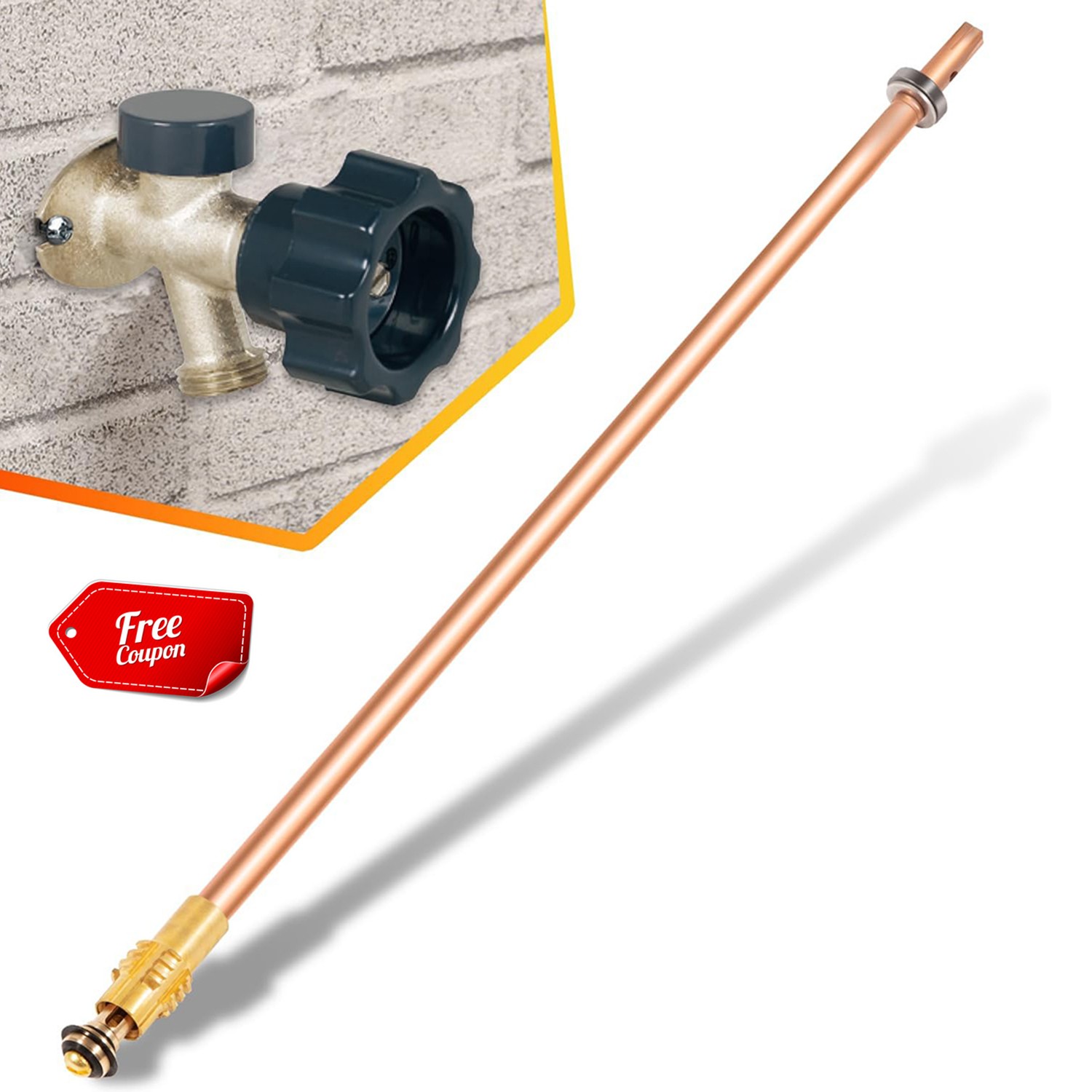 123-0095 Stem Assembly 16" For Pier 500 Series Mansfield Style 12" Sillcock ASFP