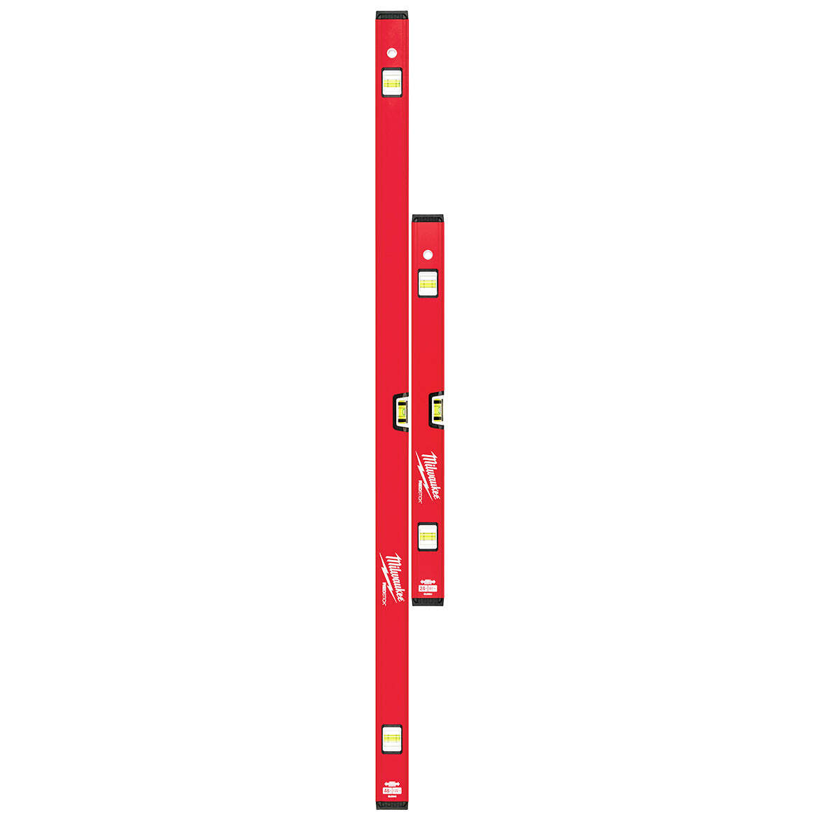 Milwaukee MLCMS48 24/48-Inch Durable Aluminum REDSTICK Compact Box Level Set