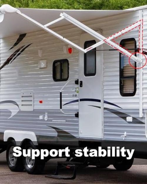2Pcs RV Awning Bracket Replace 3104653.005, RV Camper Trailer Bottom Mounting