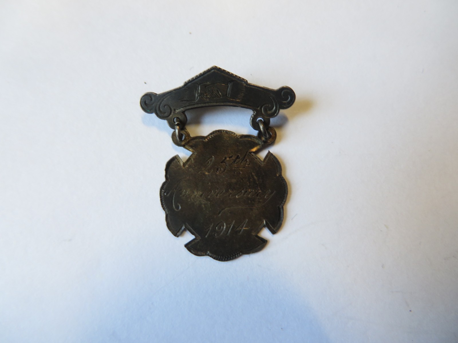 Vintage 1914 25th Anniversary Pin "WM Ziefler"