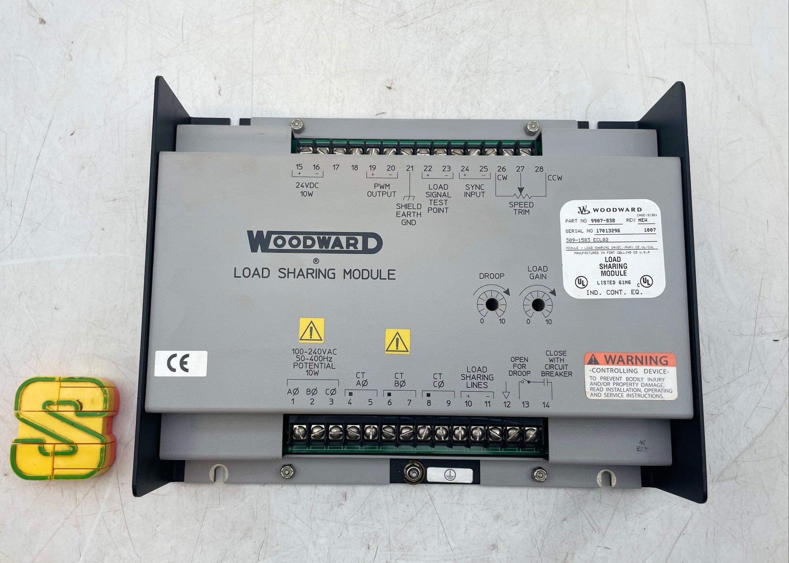 Woodward 9907-838 Rev. NEW Load Sharing Module (Used)