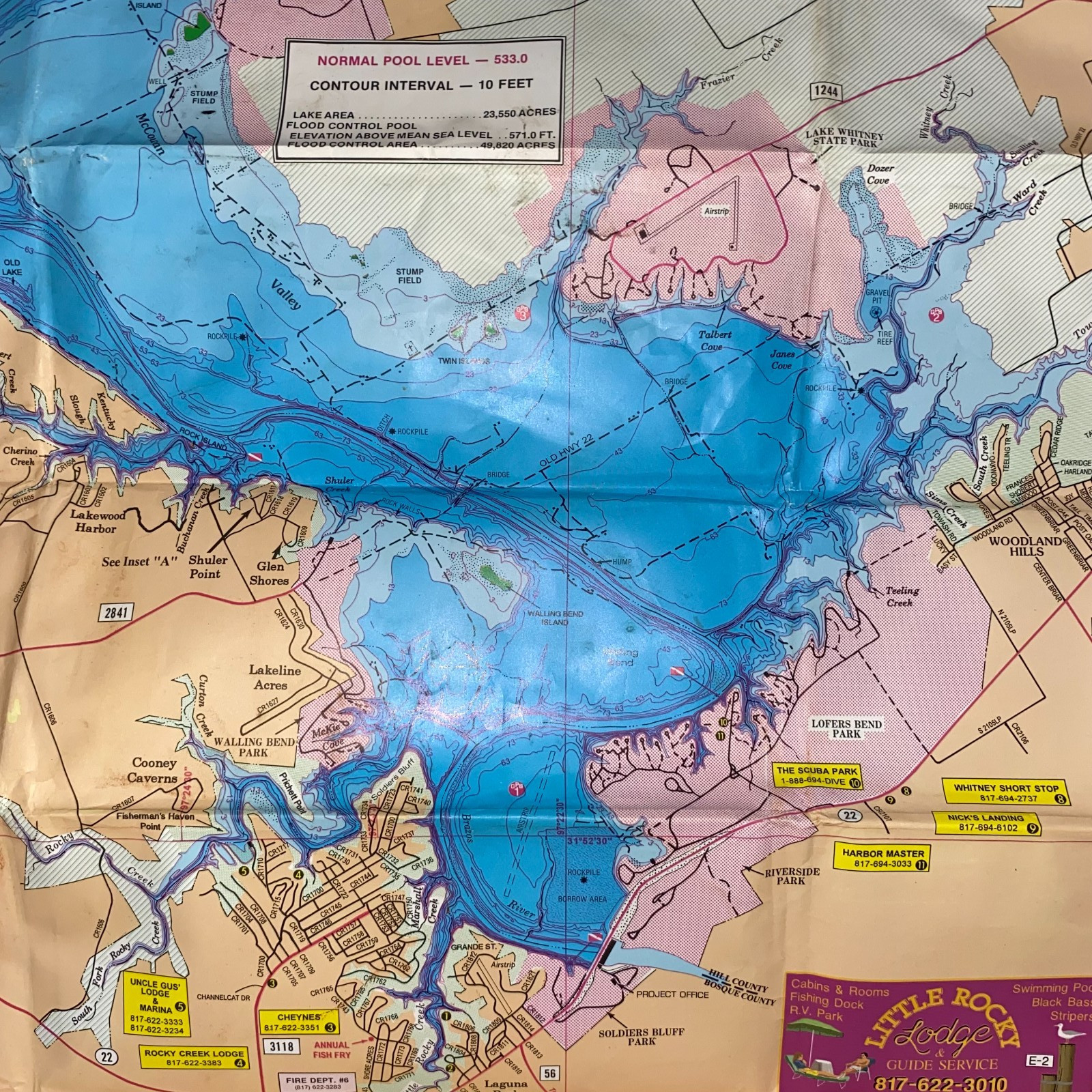 Texas Lakes Fishing Maps