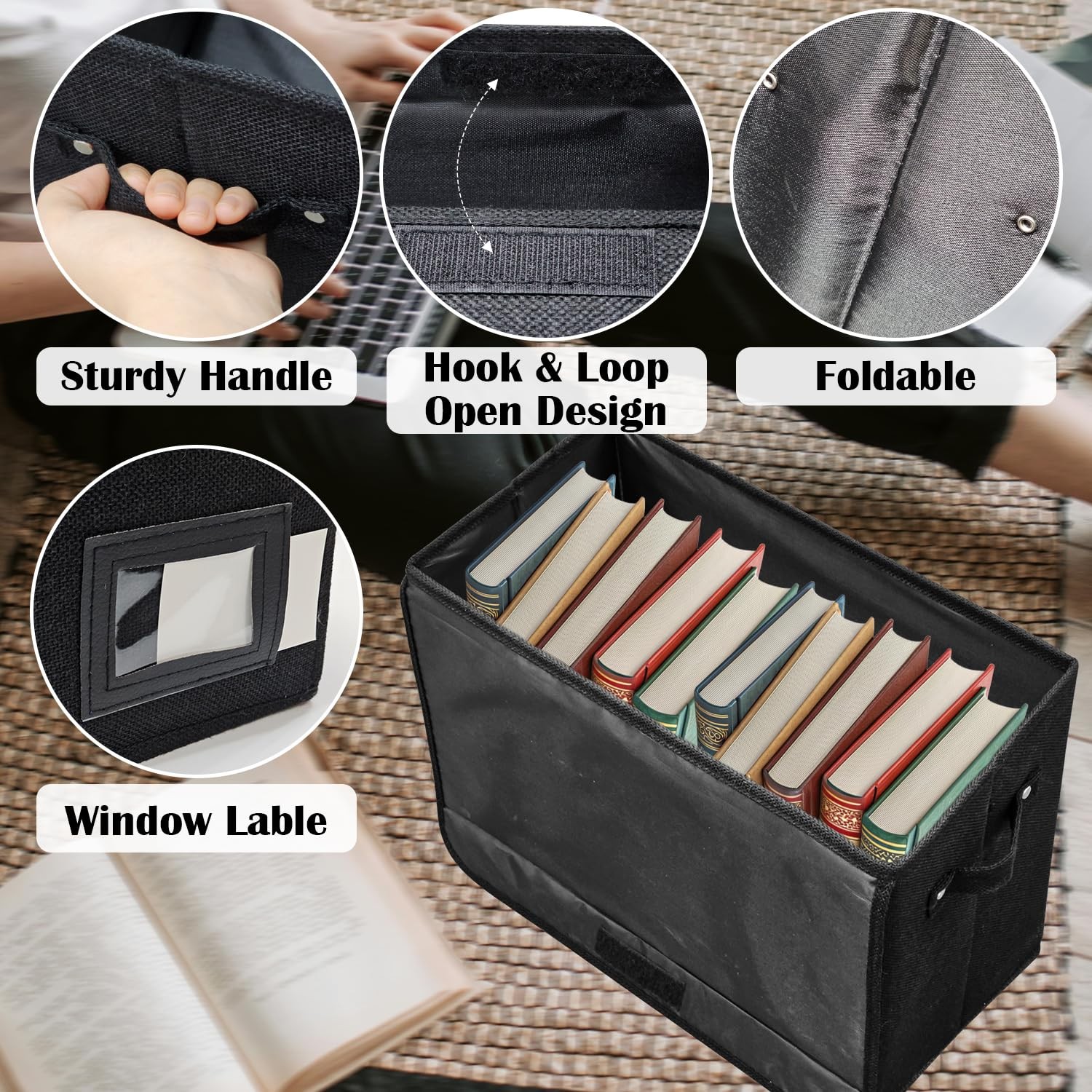 2 Pack Collapsible Comic Book Storage Box 150 Count