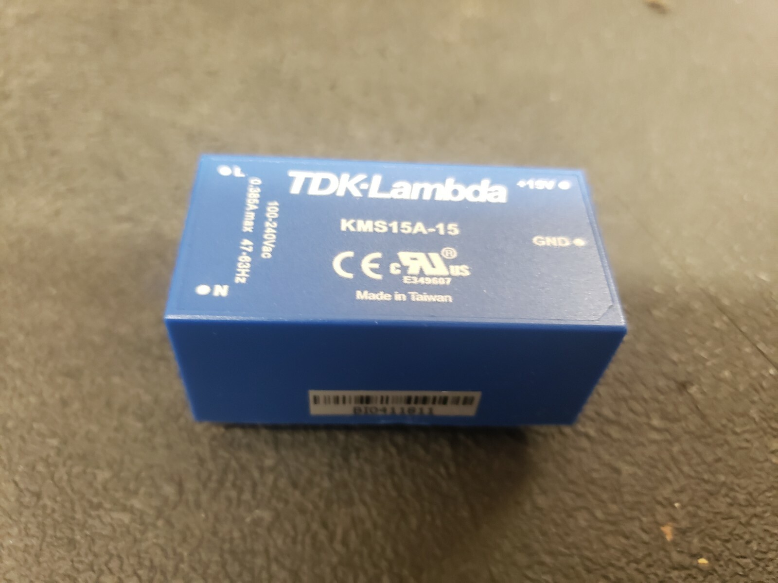 NEW - OPEN BOX, TDK-Lambda, KMS15A-15, AC/DC CONVERTER 15V 15W