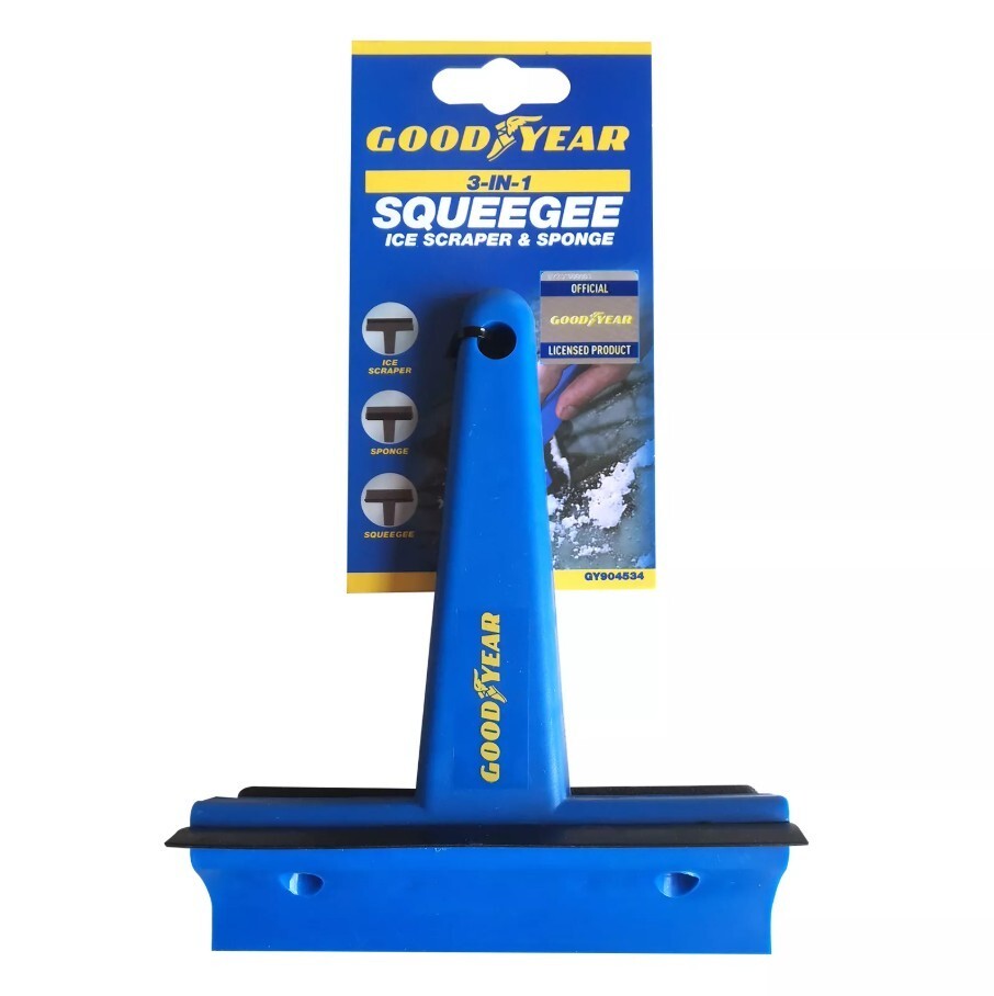 Goodyear Car Windscreen Ice Scraper Squeegee Sponge Ice and snow removal tool