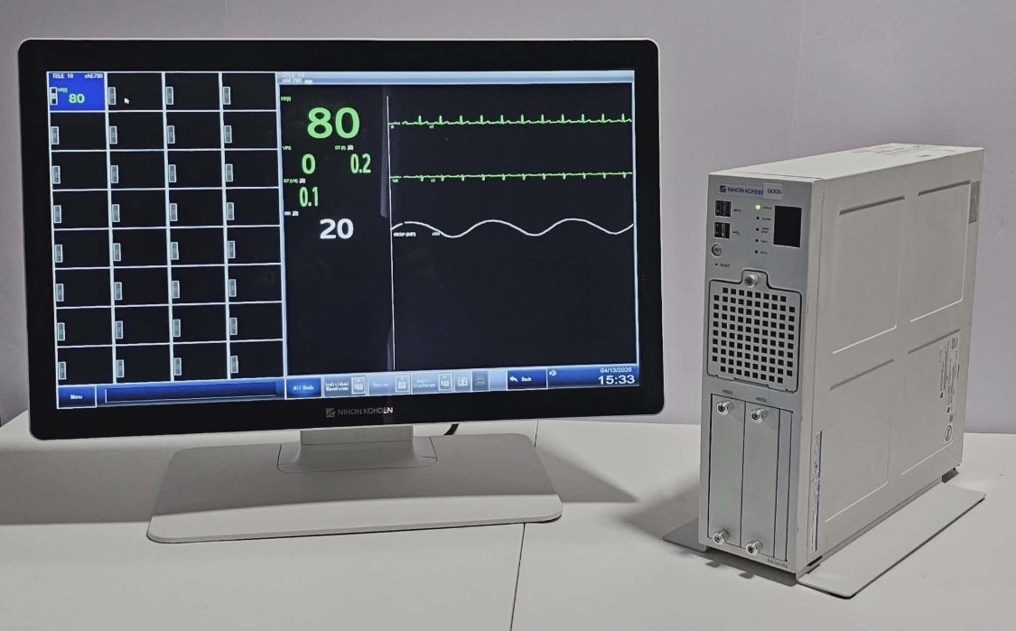 Nihon Kohden CNS-6801A Patient Ready With Canvys Monitor 32 Bed License
