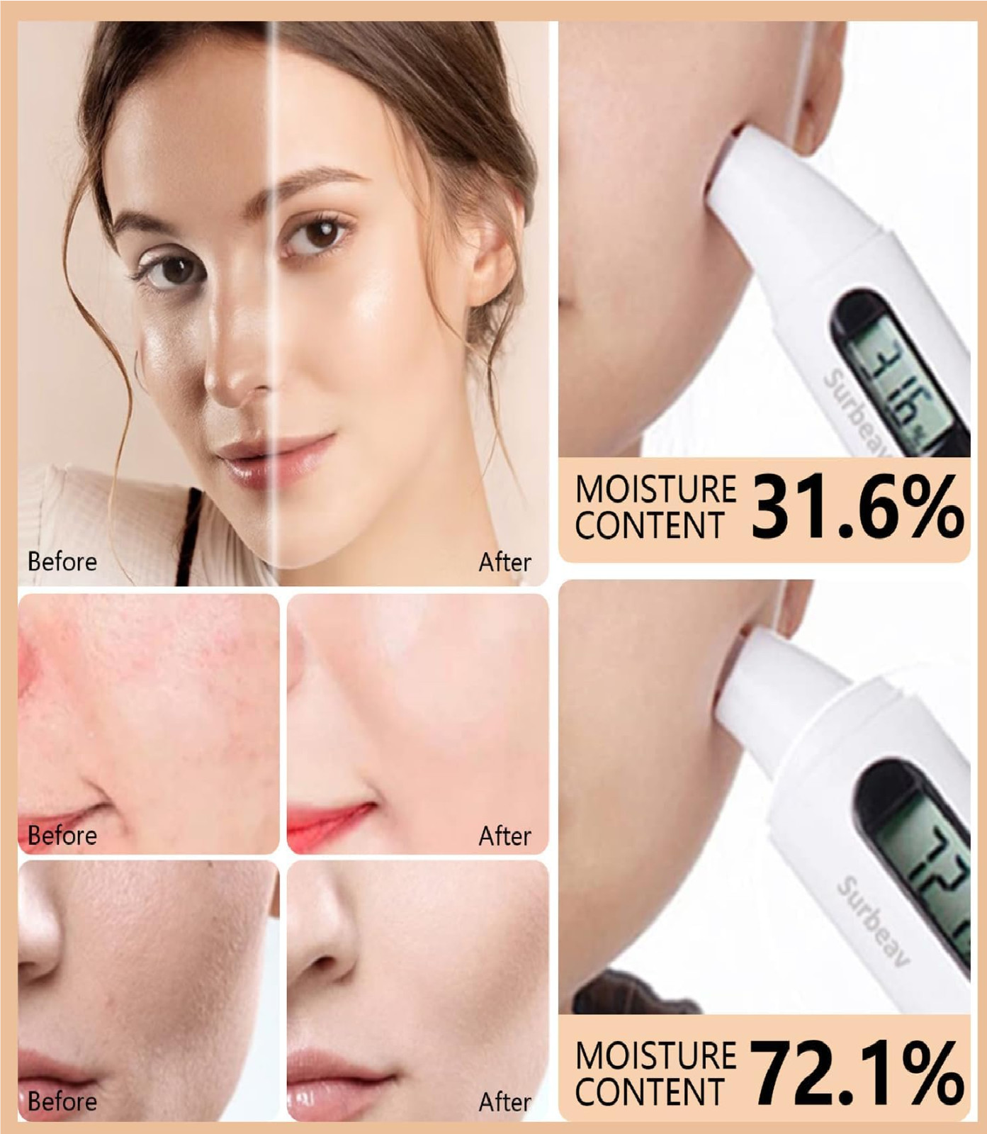 Airbrush Foundation Spray with Brush - Full Coverage Magic Minerals Airbrush Fou