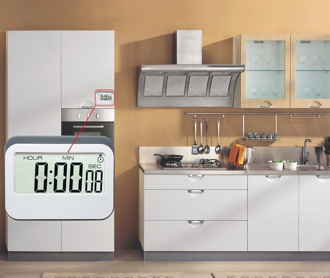 Versatile Digital Timer Alarm Clock - 3 Modes with Magnetic & Stand Features