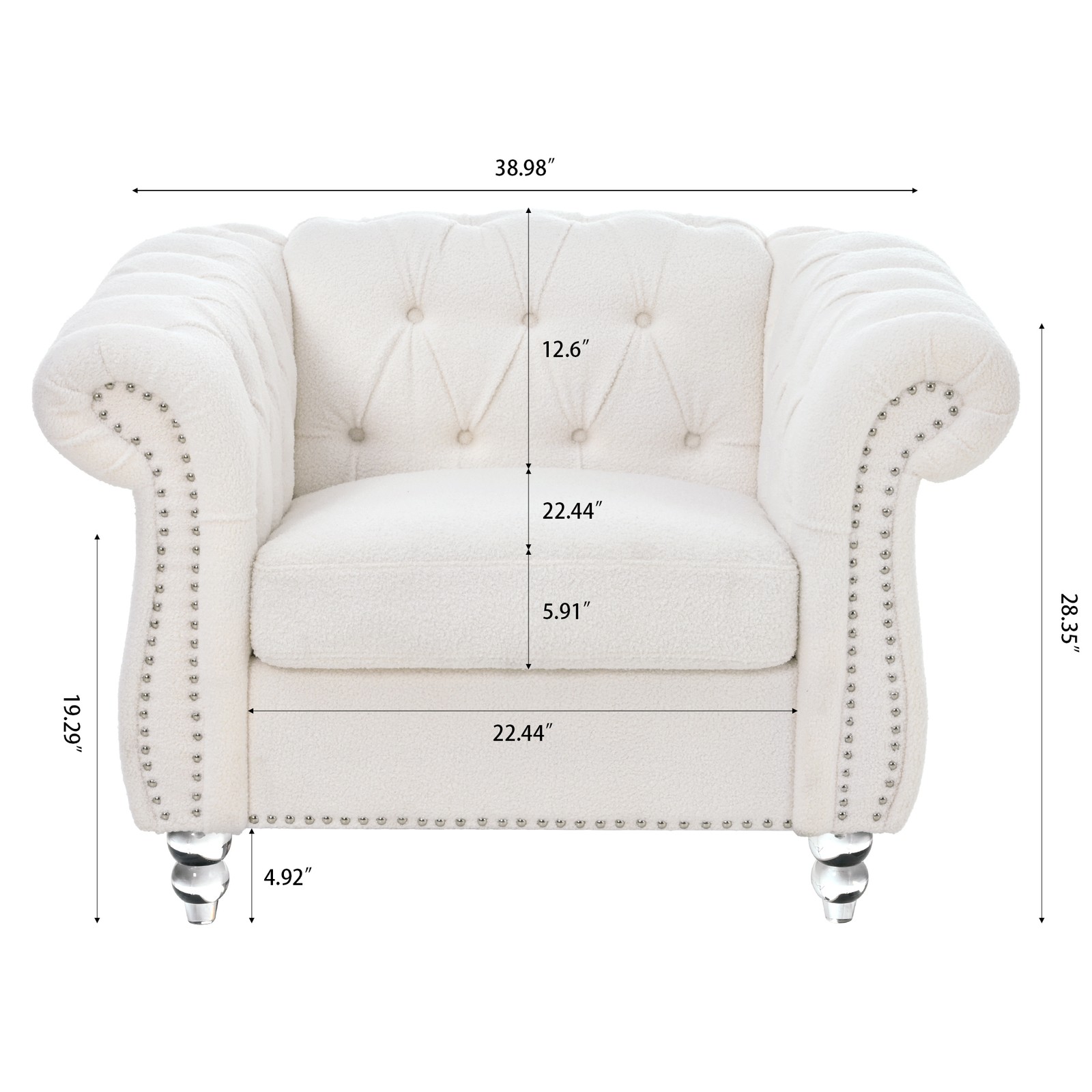 [New]1 Seater Sofa For Living Room