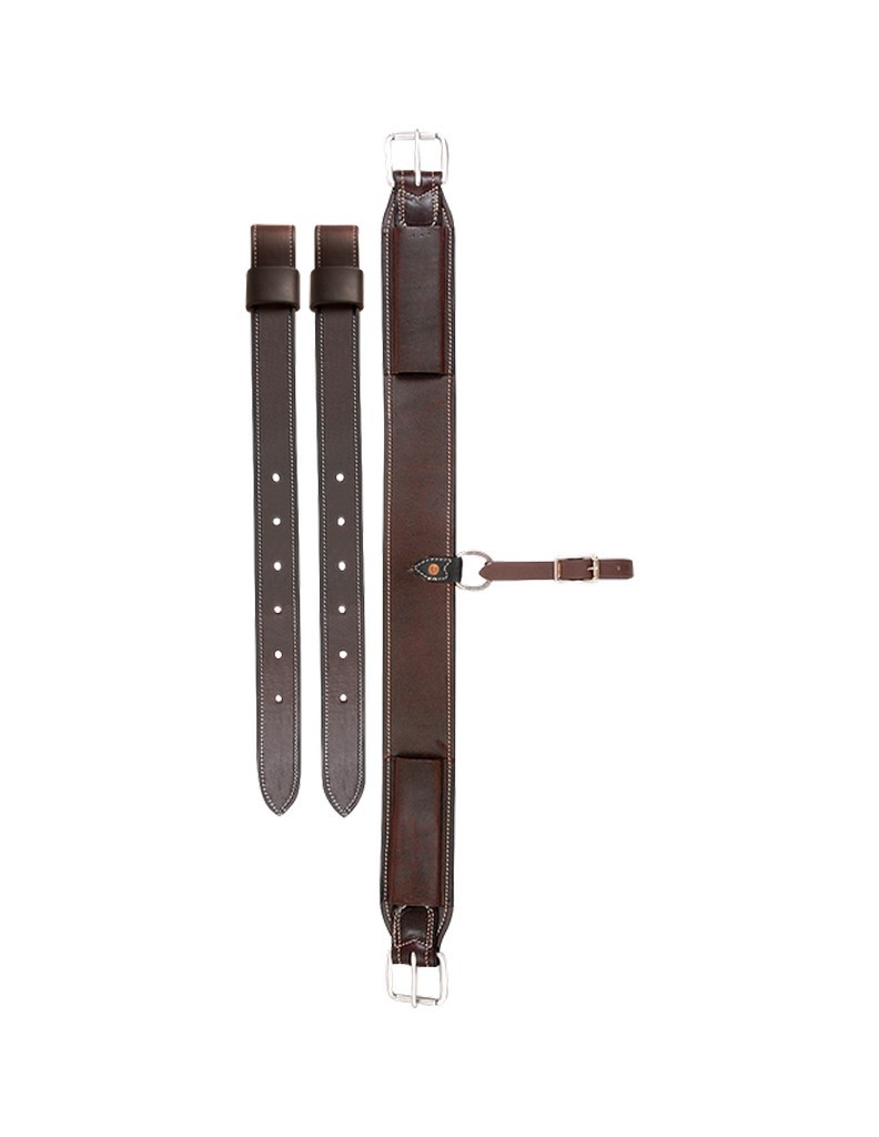 Cashel Cinch Assembly 3 Piece Leather Plain Billets Chocolate SA-FCAR