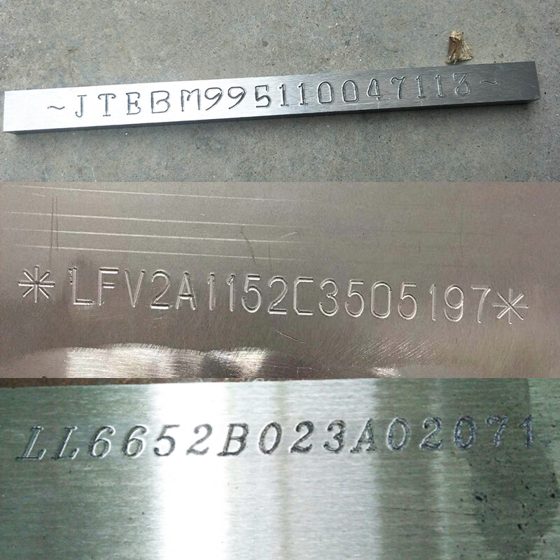 100*20mm Portable Pneumatic Dot Peen Marking Machine for VIN Code Chassis Number