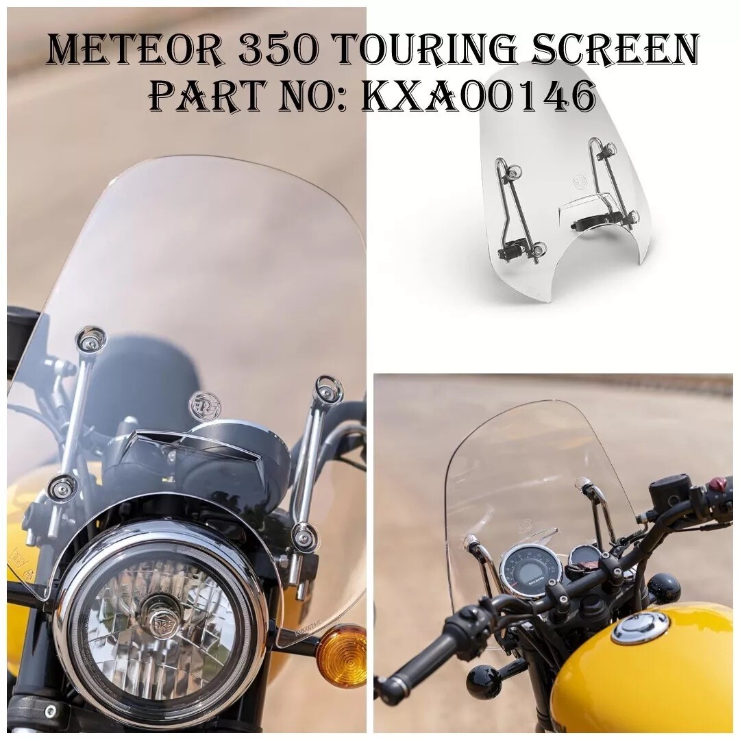 Genuine Royal Enfield Touring Screen Wind Shield for Meteor 350 KXA00146