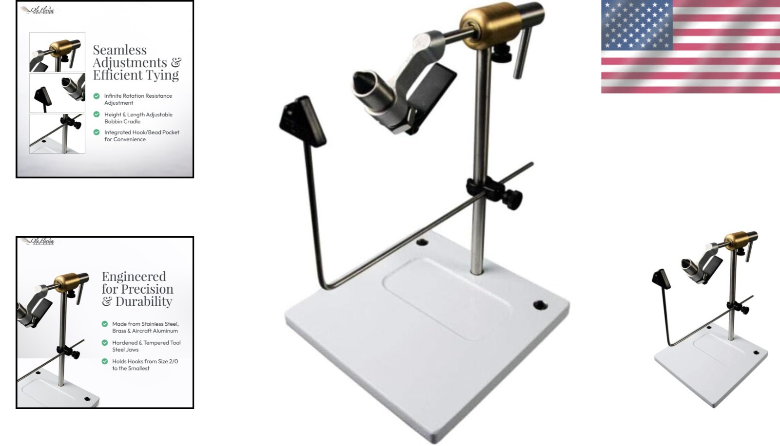 Peak Vise with Integrated Pocket - Easy Adjustment
