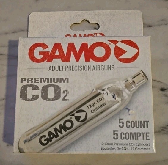 Gamo 621247054 12 Gram CO2 Cartridges (5 Pack) for CO2 Air Pistols & Air Rifles