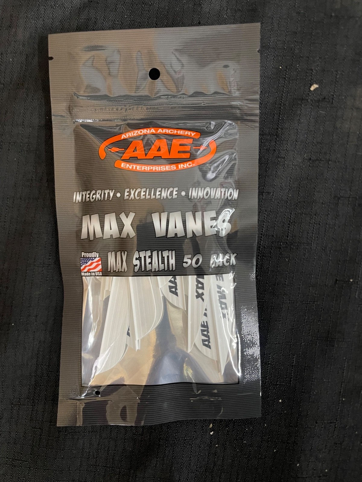 Arizona Archery Enterprises AAE Max Stealth Arrow Vanes Multiple Colors 50 Packs