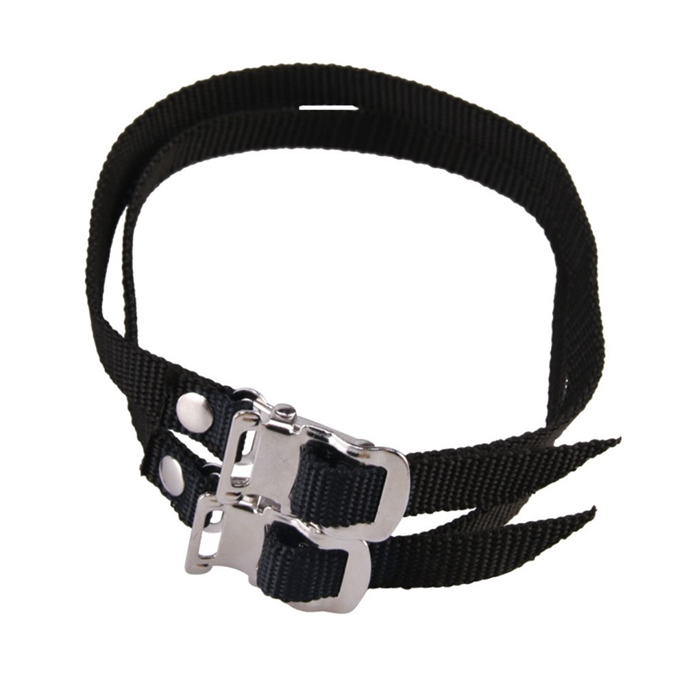 Adjustable Nylon Pedal Toe Straps for Exercise Bikes 2pcs Secure Reliable
