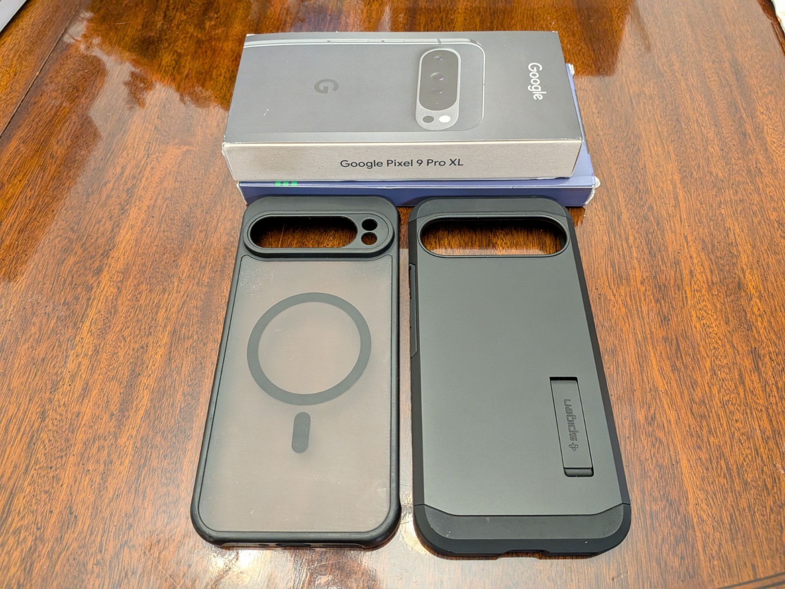 Google Pixel 9 Pro XL - EMPTY BOX + Bundle - 2 Cases & Glass Protector - MINT