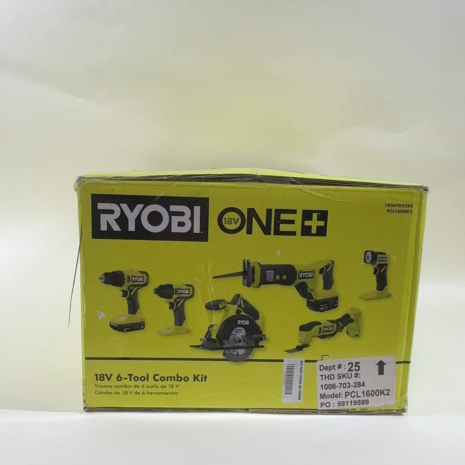New Ryobi PCL1600K2 18V 6-Tool Combo Kit