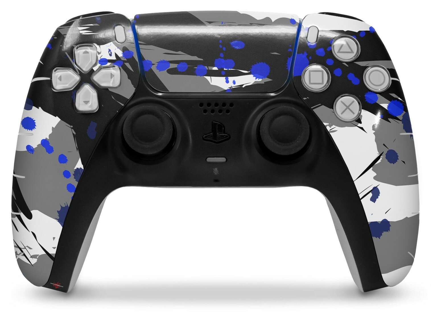 Skin Sony PS5 Controller Abstract 02 Blue