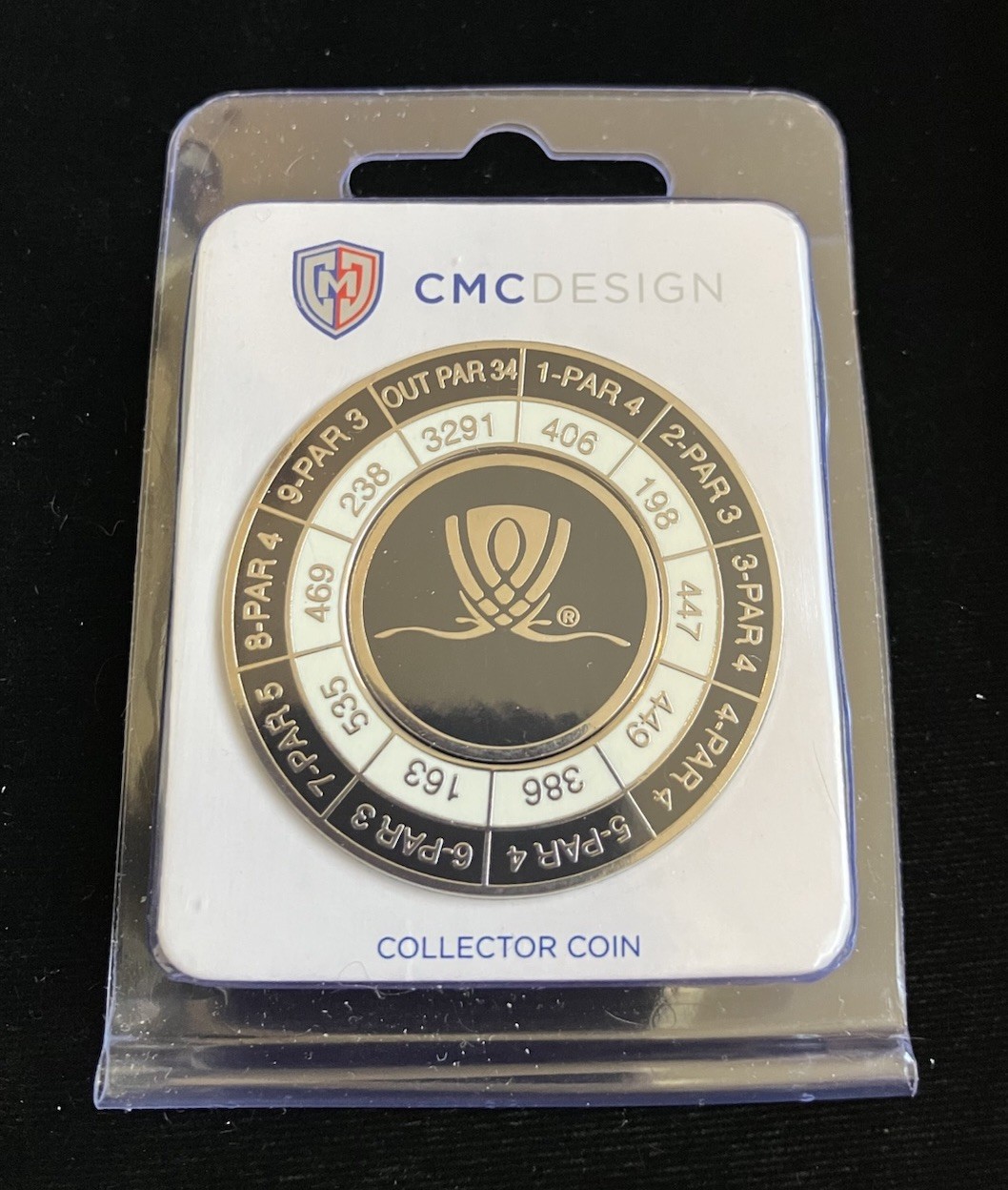 Wynn Golf Club Las Vegas Magnetic Ball Marker Par Course Distance Coin