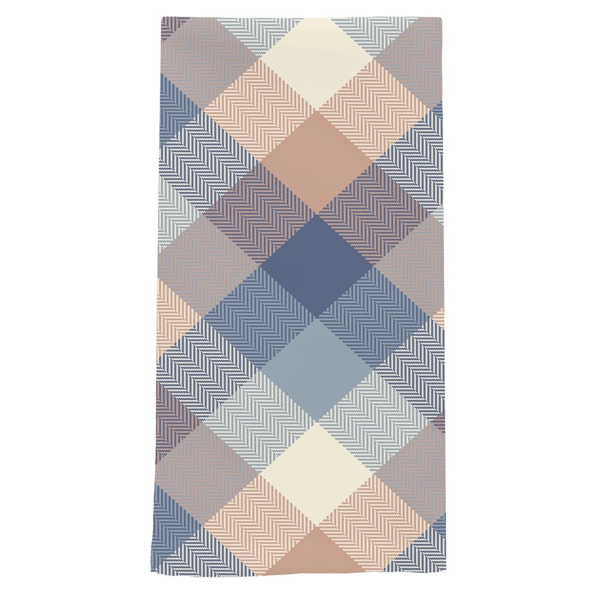Briarwood Lane Everyday Pink & Blue Check Cotton Hand Towel 26x18