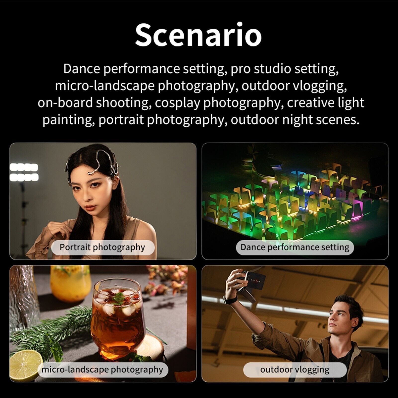 Zhiyun FIVERAY M20C Combo RGB LED Video Light On-camera APP Control 2500-10000K