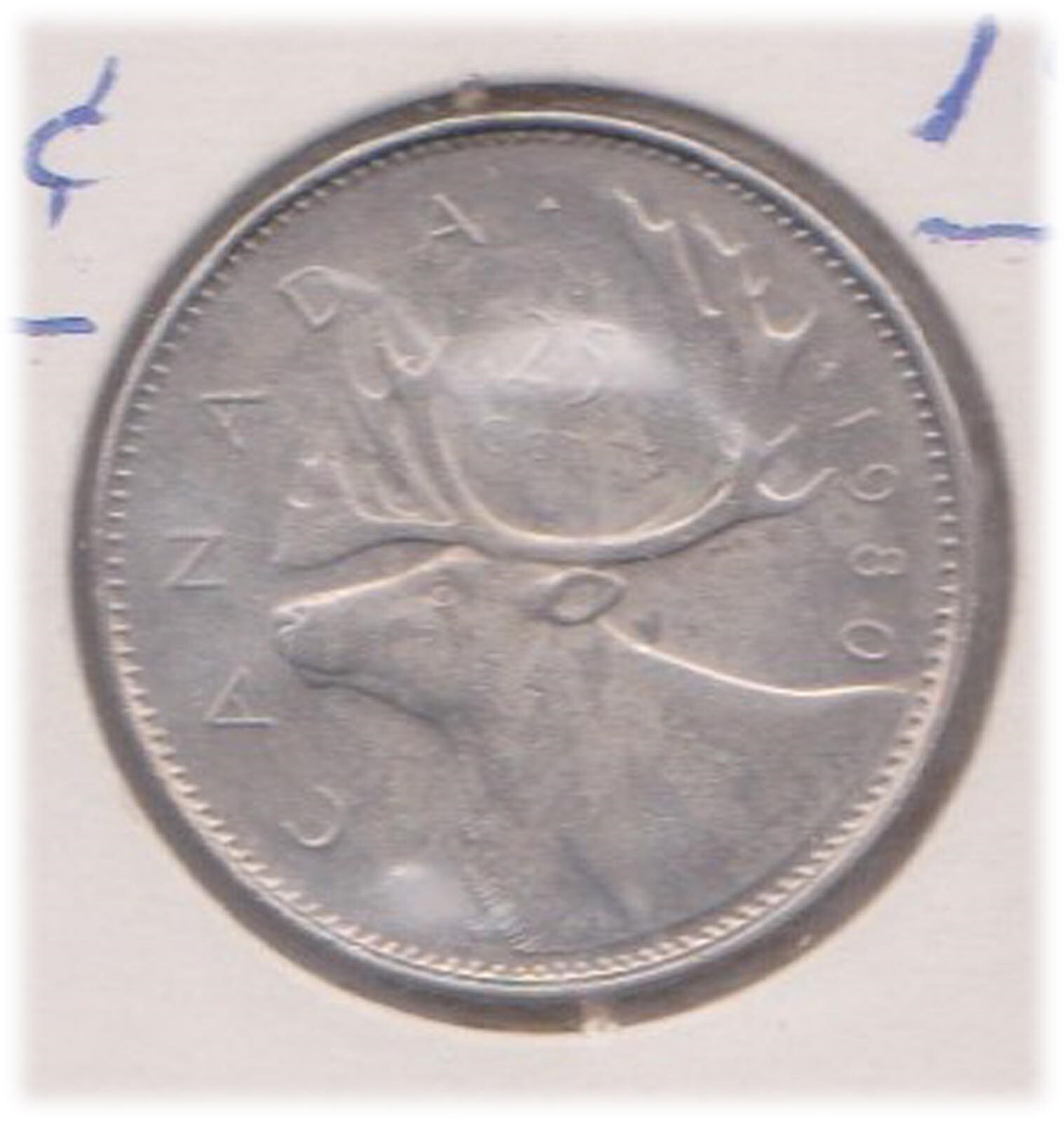 (H205-139) 1980 Canada 25c coin (EN)