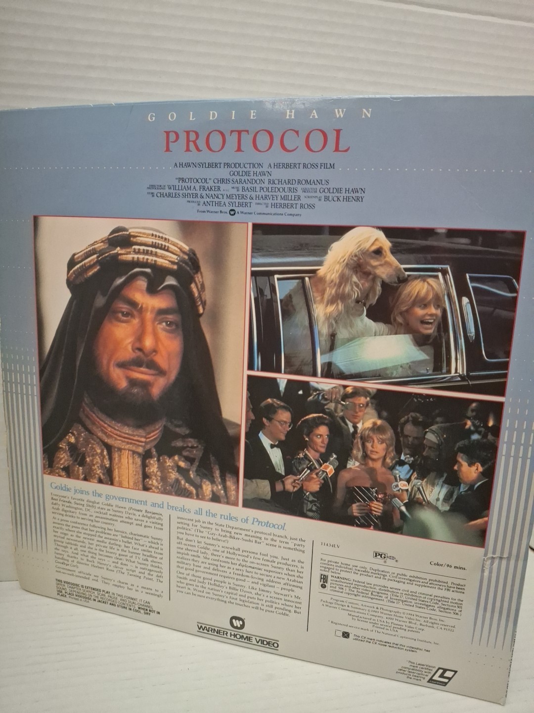 PROTOCOL (1985 LASERDISC) GOLDIE HAWN,gr