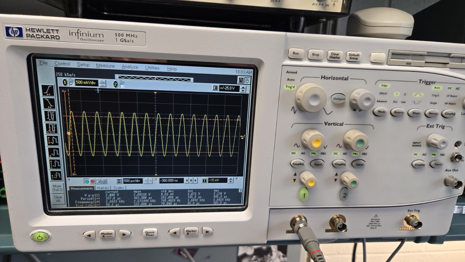 HP Agilent infinium 54810A Oscilloscope | 500 MHz 1GSa/s Serviced / Tested