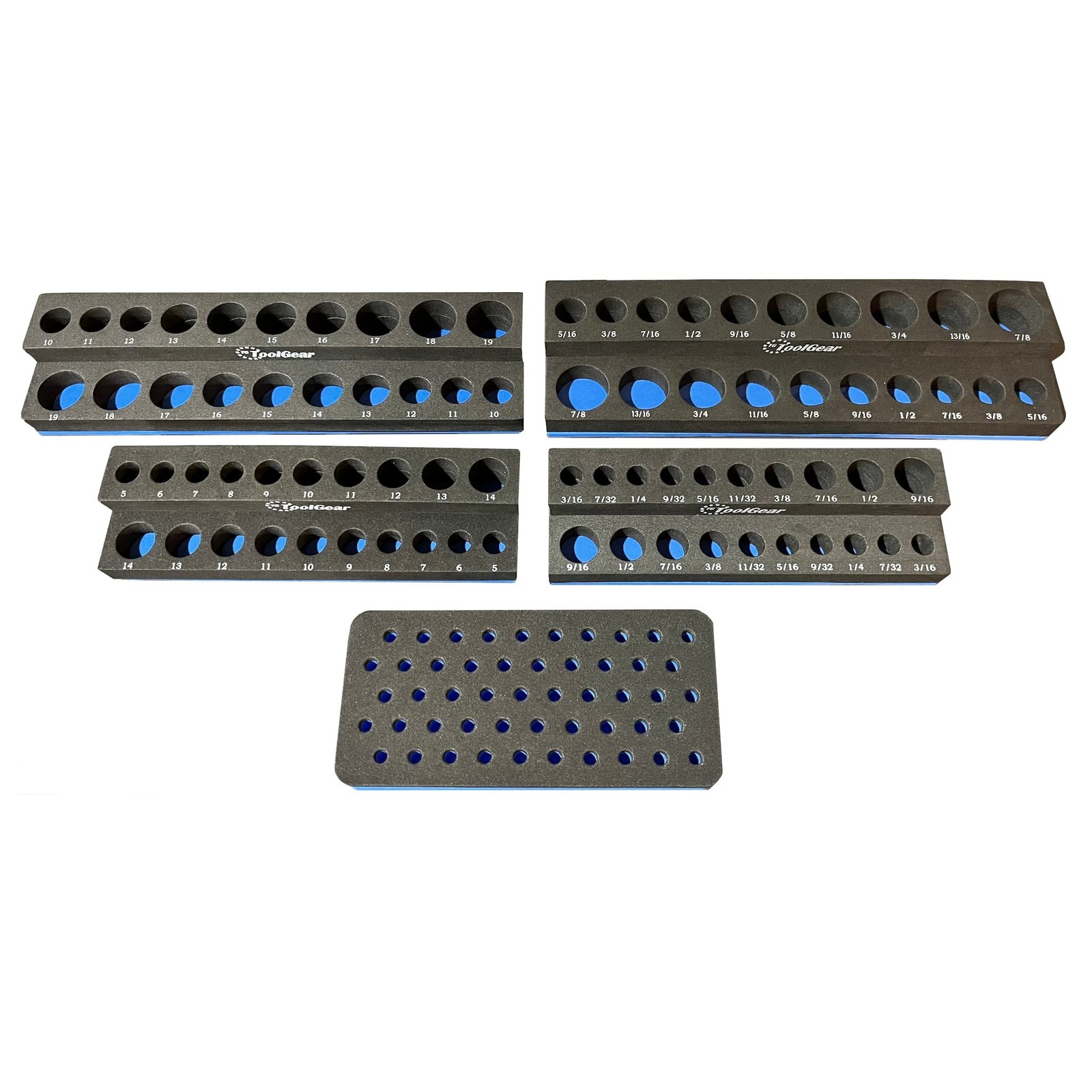 ToolGear Socket & Bit Organizer for Tool Box Drawer – Holds 80 Sockets + 5