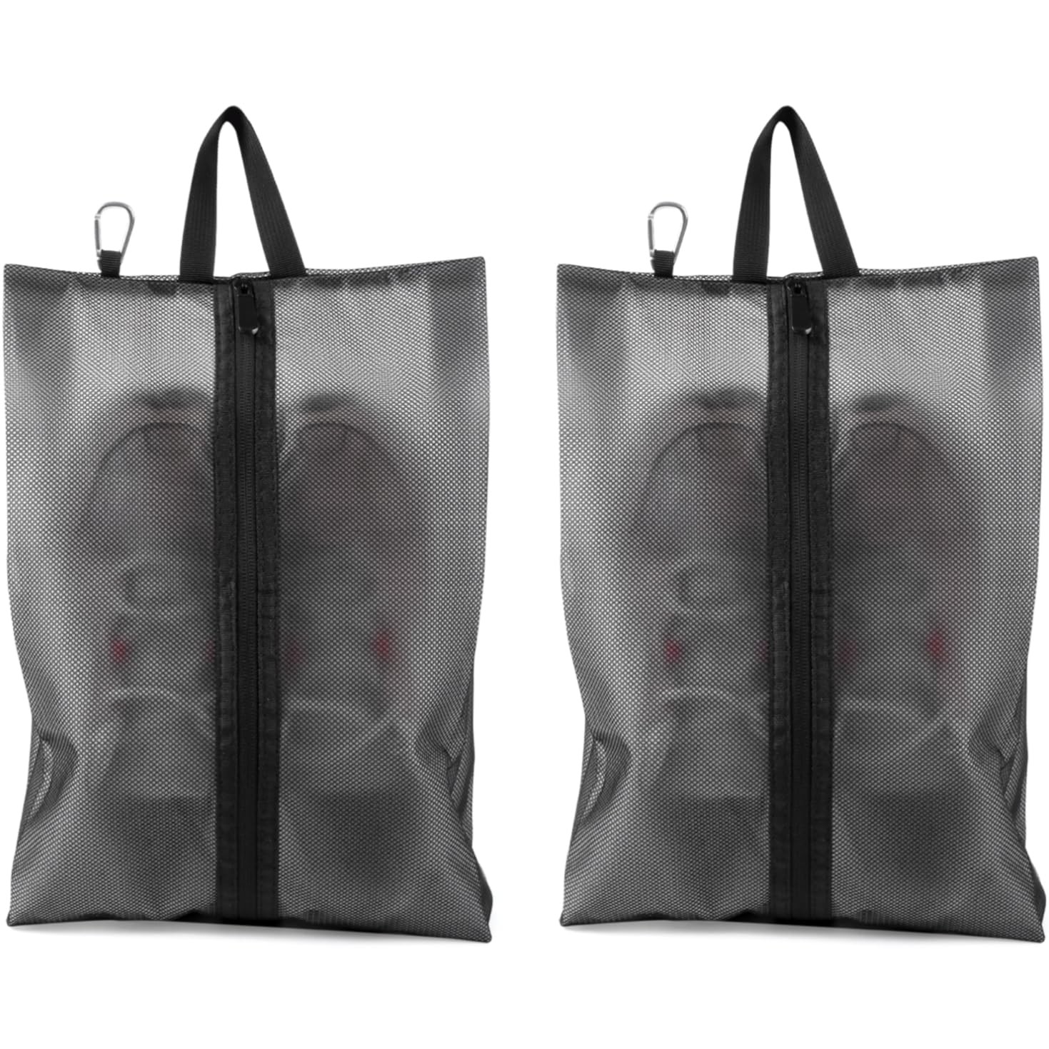 2 Pack Shoe Bags for Travel, Sneaker Bags, Waterproof Travel Shoe Bags with Z...