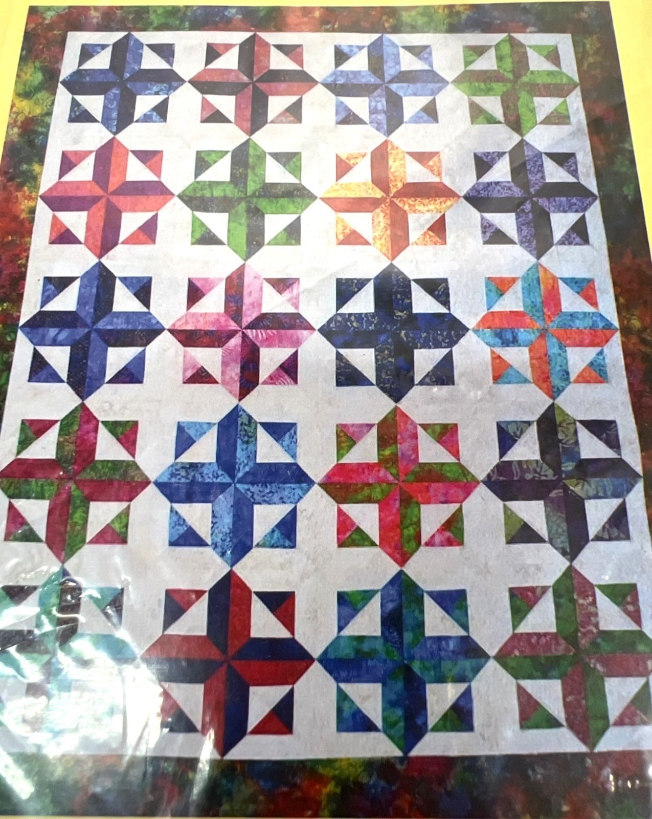 Robin Rainbow Quilt PatternHSQ004 From Happy Stash Quilts by Harmening 76" x 92"
