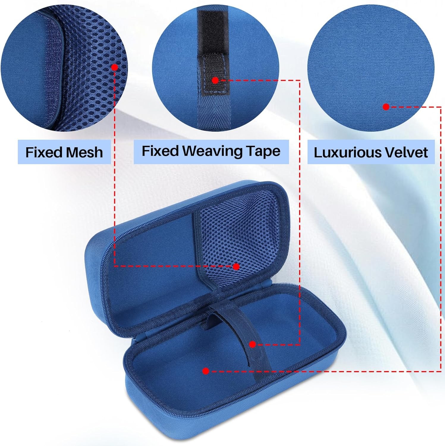 Hard Case Compatible with Blue Tees Golf Player+ GPS Speaker (Navy Case)