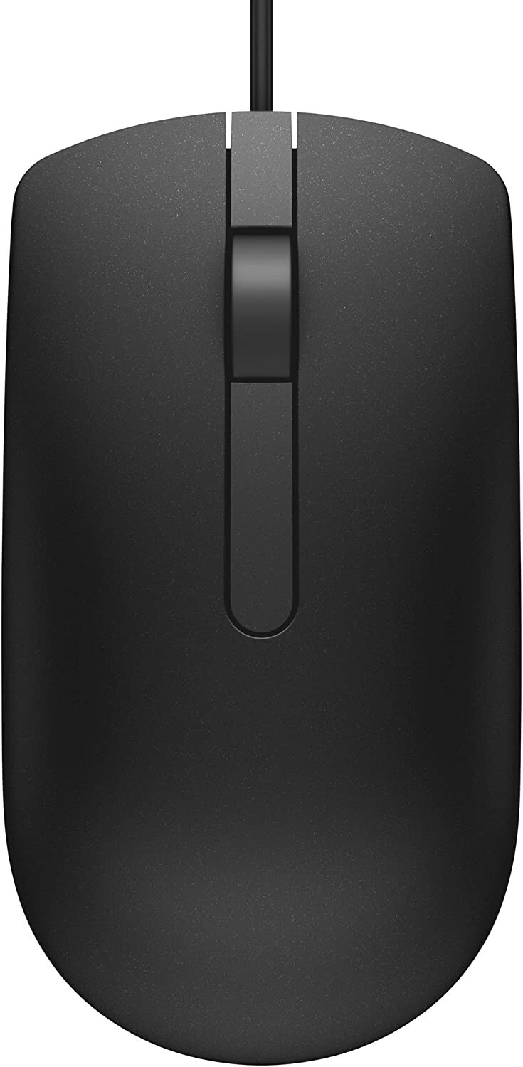 BRAND NEW GENUINE DELL Mouse Wired USB MS116 BLACK