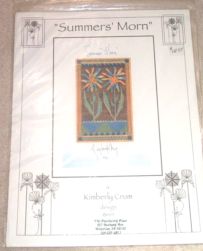 Summers' Morn by Kinberly Crum Needlepoint Pattern Chart Graph